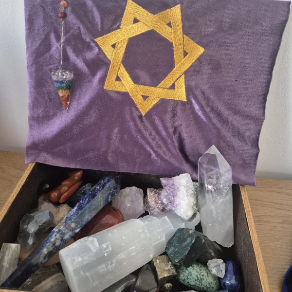 Stones in a holistic box box